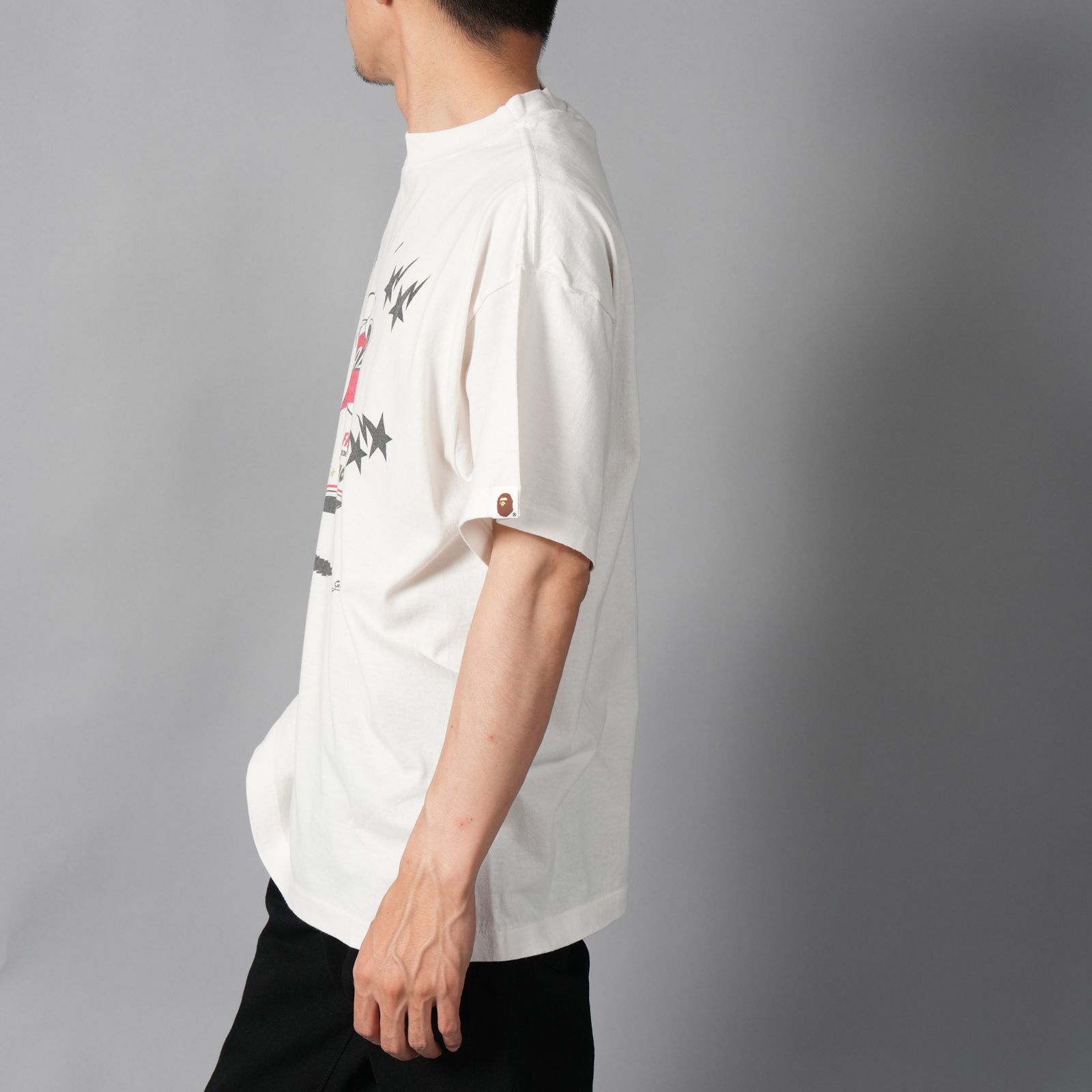 【ラスト1点】【コラボ】SM-MK1-0000-C34 / BAPE_SS T-SHIRT / JUMP / WHITE / Tシャツ (ホワイト)