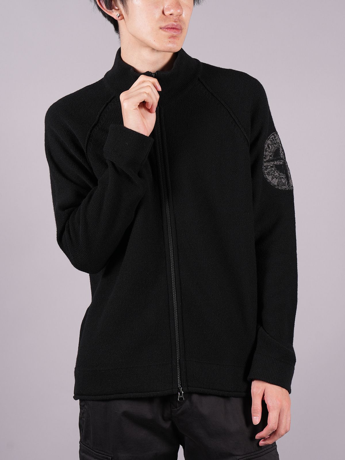 STONE ISLAND - 【ラスト1点】 Zip Knit Cardigan Lambs Wool / ジップ