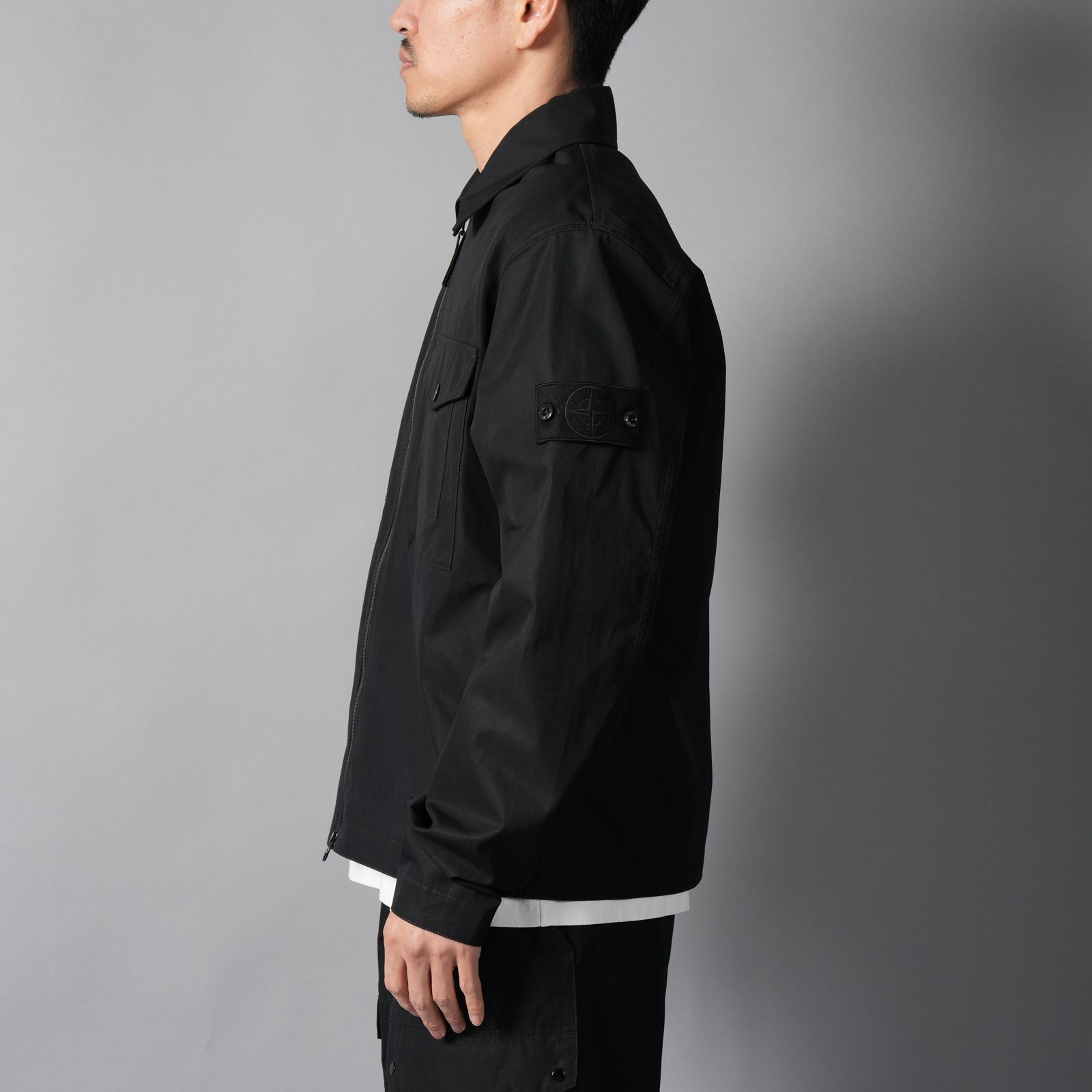 1200011 / ALL-WEATHER COTTON CANVAS_S.I. GHOST / シャツジャケット (ブラック)