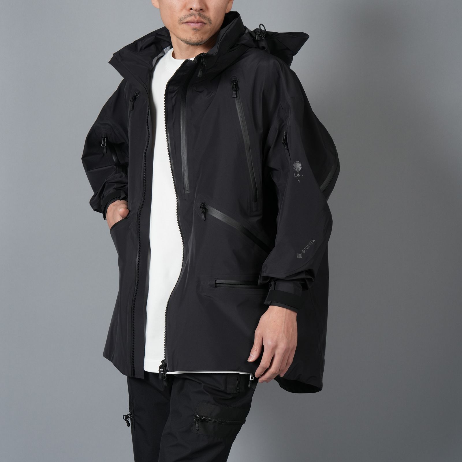【ラスト1点】【限定】GORE-TEX PRODUCTS / 40DY / CK 3L  SHELL / ゴアテックス  スリーレイヤー / ナイロンジャケット[防水・防風] (ブラック)