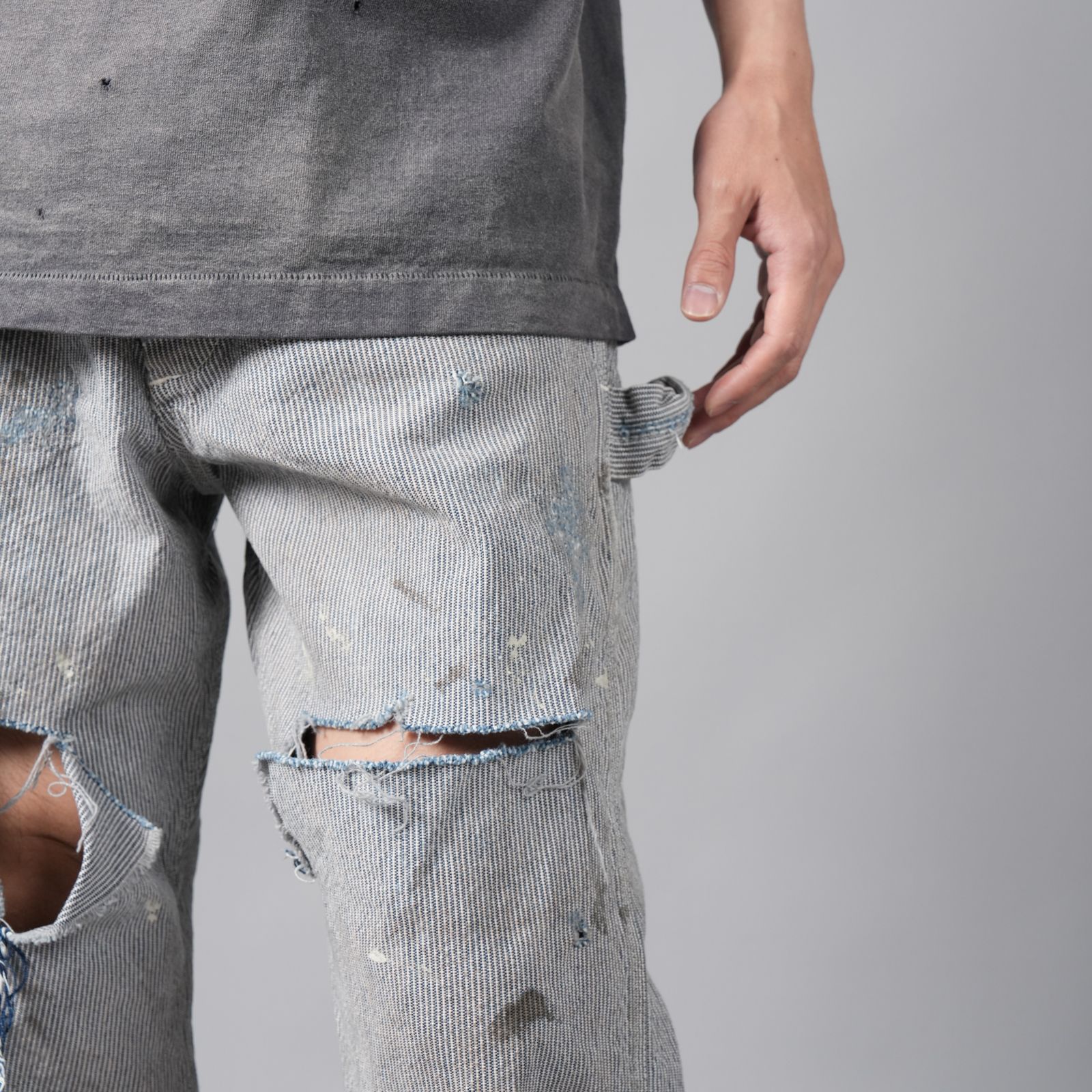 【ラスト1点】SM-YS8-0000-052 / DENIM PANTS / HICKORY / STRP / デニムパンツ (ヒッコリーストライプ)
