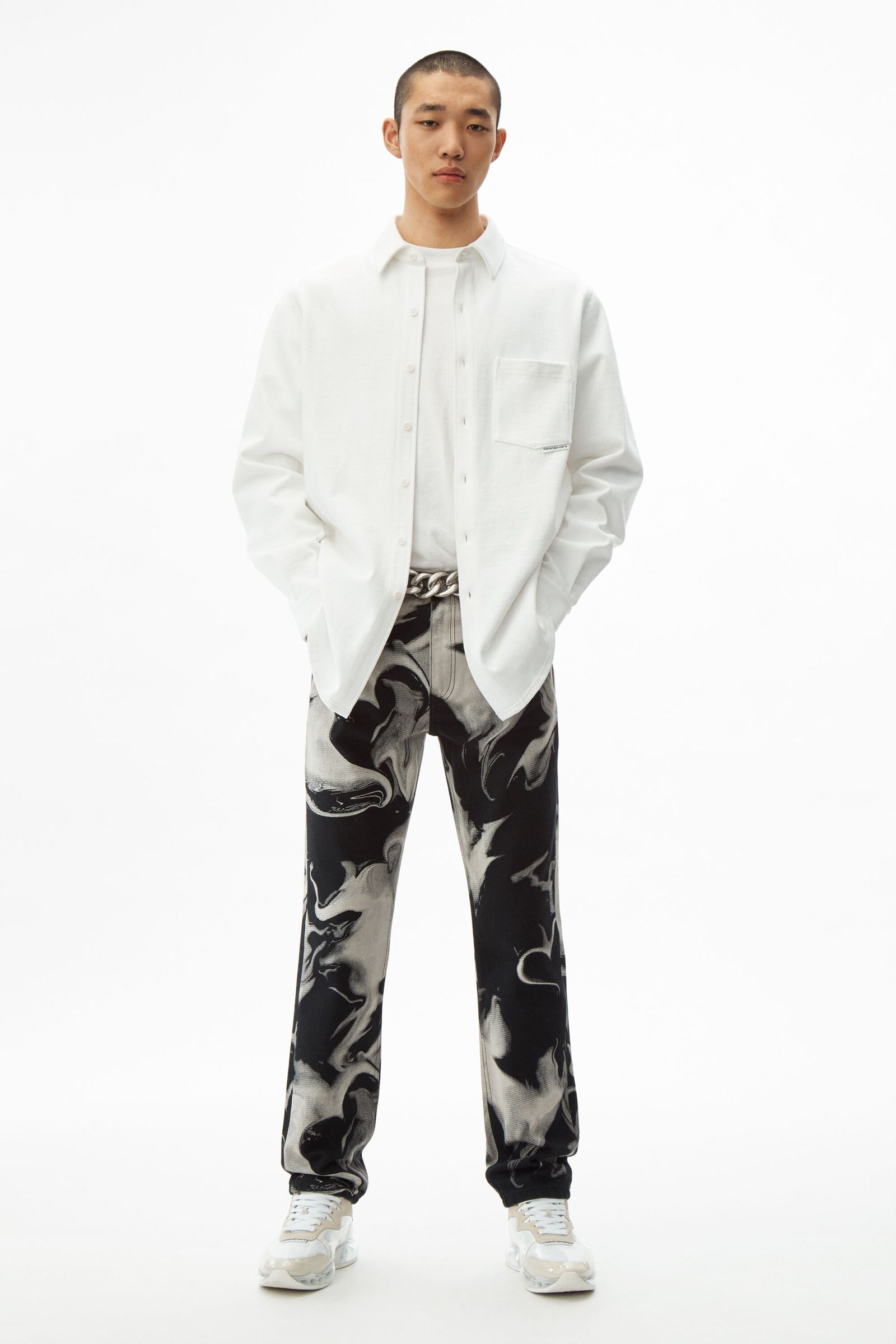【正規品】美品 ALEXANDER WANG smoke print pants Alexander Wang smoke print パンツ