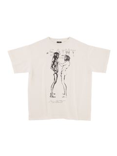 ラスト1点 / SM-S21-0000-045 / SMxDENIMTEARS SS TEE_WHT / セントマイケル x デニムティアーズ ロTシャツ (ホワイト)
