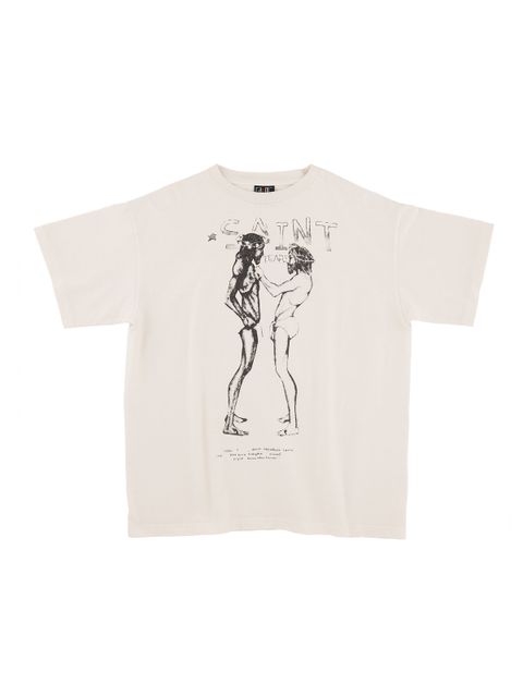 ラスト1点 / SM-S21-0000-045 / SMxDENIMTEARS SS TEE_WHT / セントマイケル x デニムティアーズ ロTシャツ (ホワイト) SM-S21-0000-045 ©SAINT M××××××