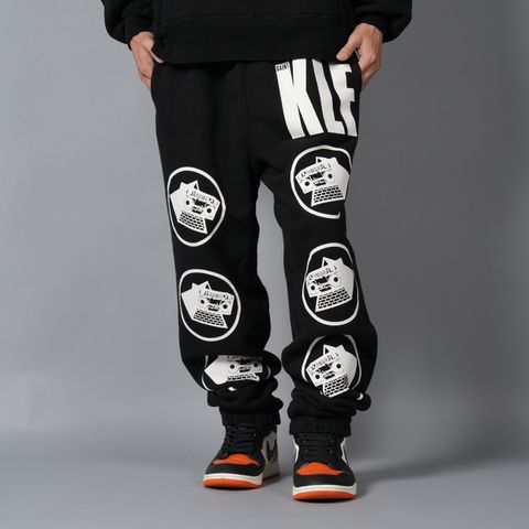 【残りわずか】SM-HR1-0000-C07 / KLF_SWEAT PANTS / KLF / BLACK / スウェットパンツ (ブラック)