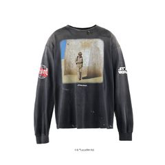 【ラスト1点】【コラボ】SM-HR8-0000-C64 / SW_LS TEE / DARTHVADER / Tシャツ (ブラック)