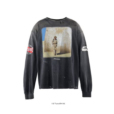 【ラスト1点】【コラボ】SM-HR8-0000-C64 / SW_LS TEE / DARTHVADER / Tシャツ (ブラック)
