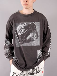 ラスト1点 / LS HAND T / ロングスリーブ ハンドTシャツ (ブラック)