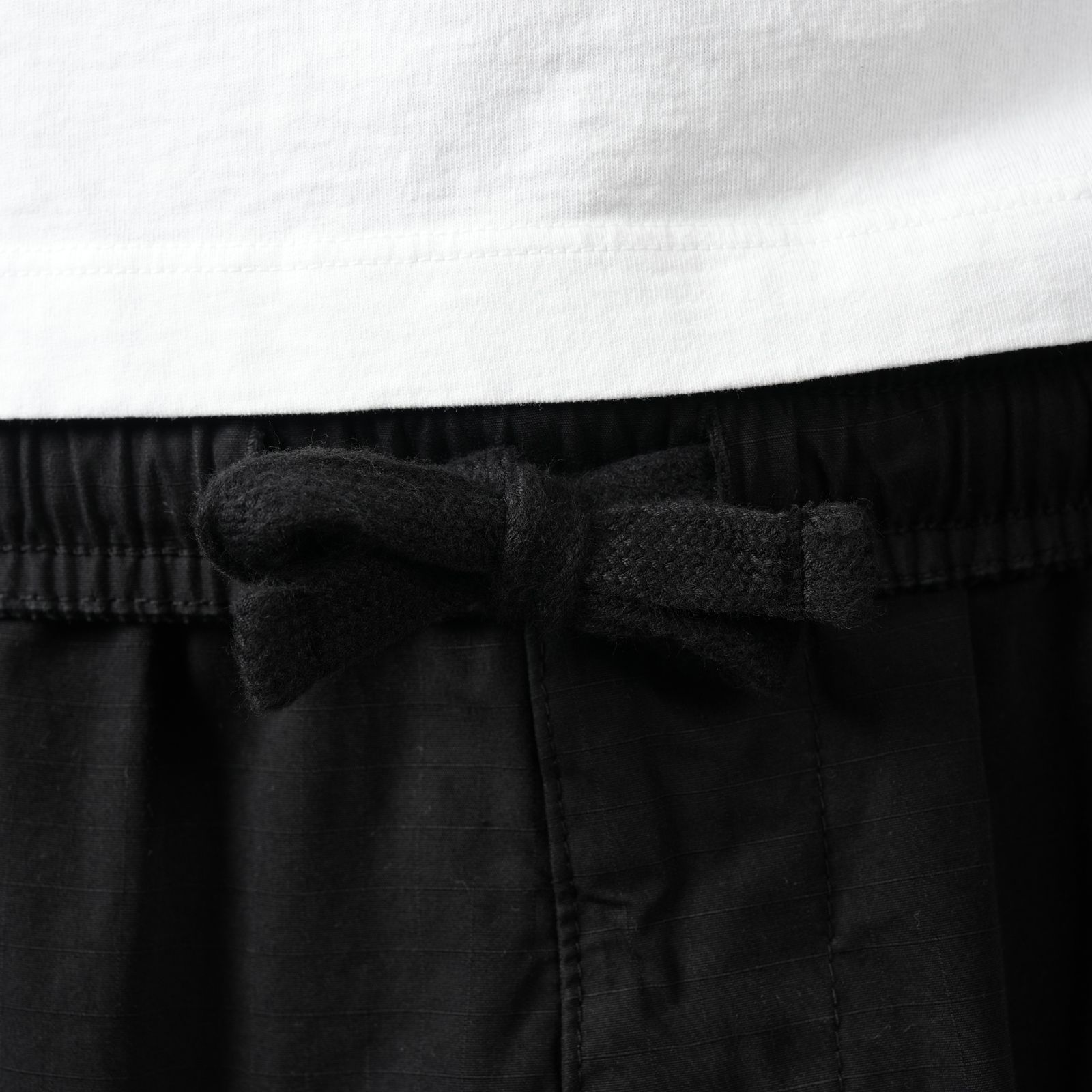 3100007 MERCERISED ORGANIC COTTON RIPSTOP / カーゴパンツ (ブラック)