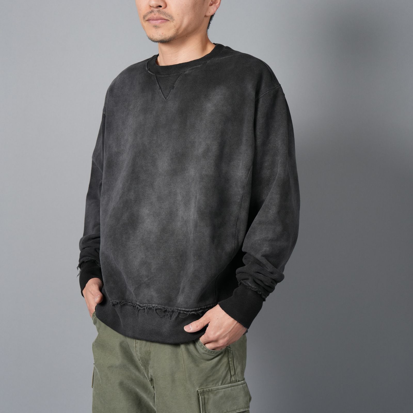 【残りわずか】Sweat shirt / スウェットシャツ ・ トレーナー (ブラック)