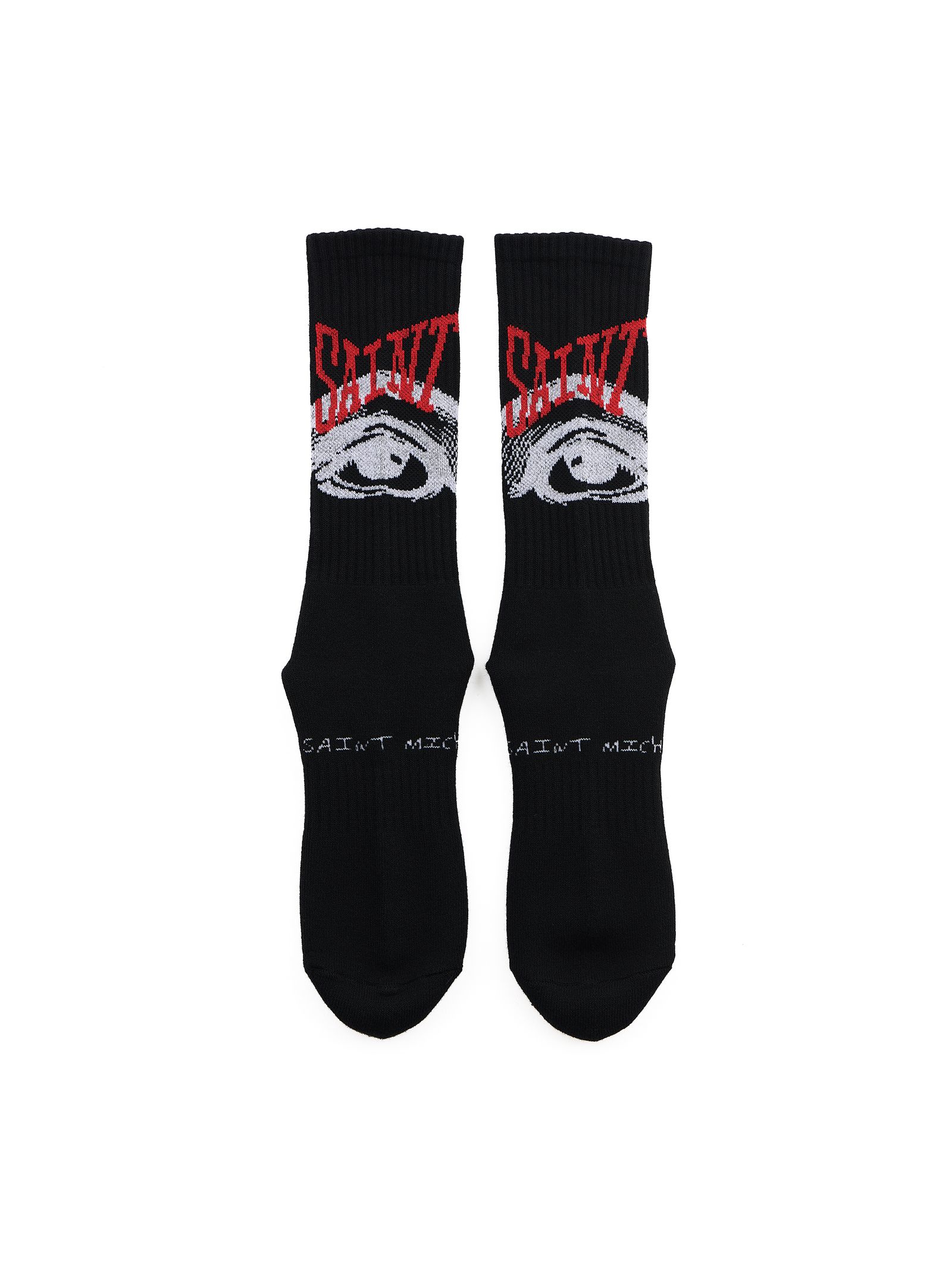 【残りわずか】SM-YS8-0000-101 / SOCKS / EYE / BLACK / ソックス アイ   (ブラック)