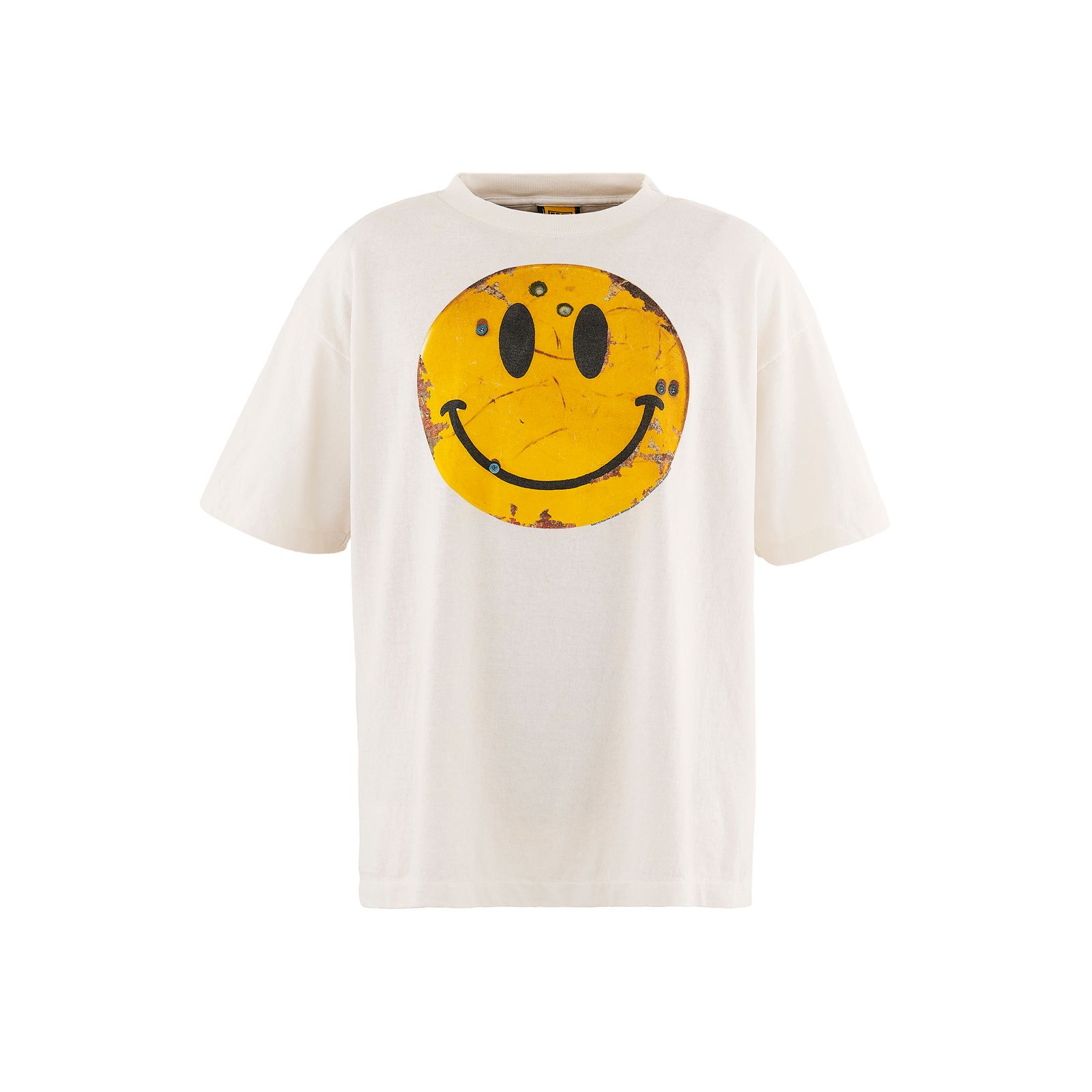【ラスト1点】【コラボ】SM-HR1-0000-C02 / KLF_SS TEE / SMILE / WHITE / Tシャツ (ホワイト)