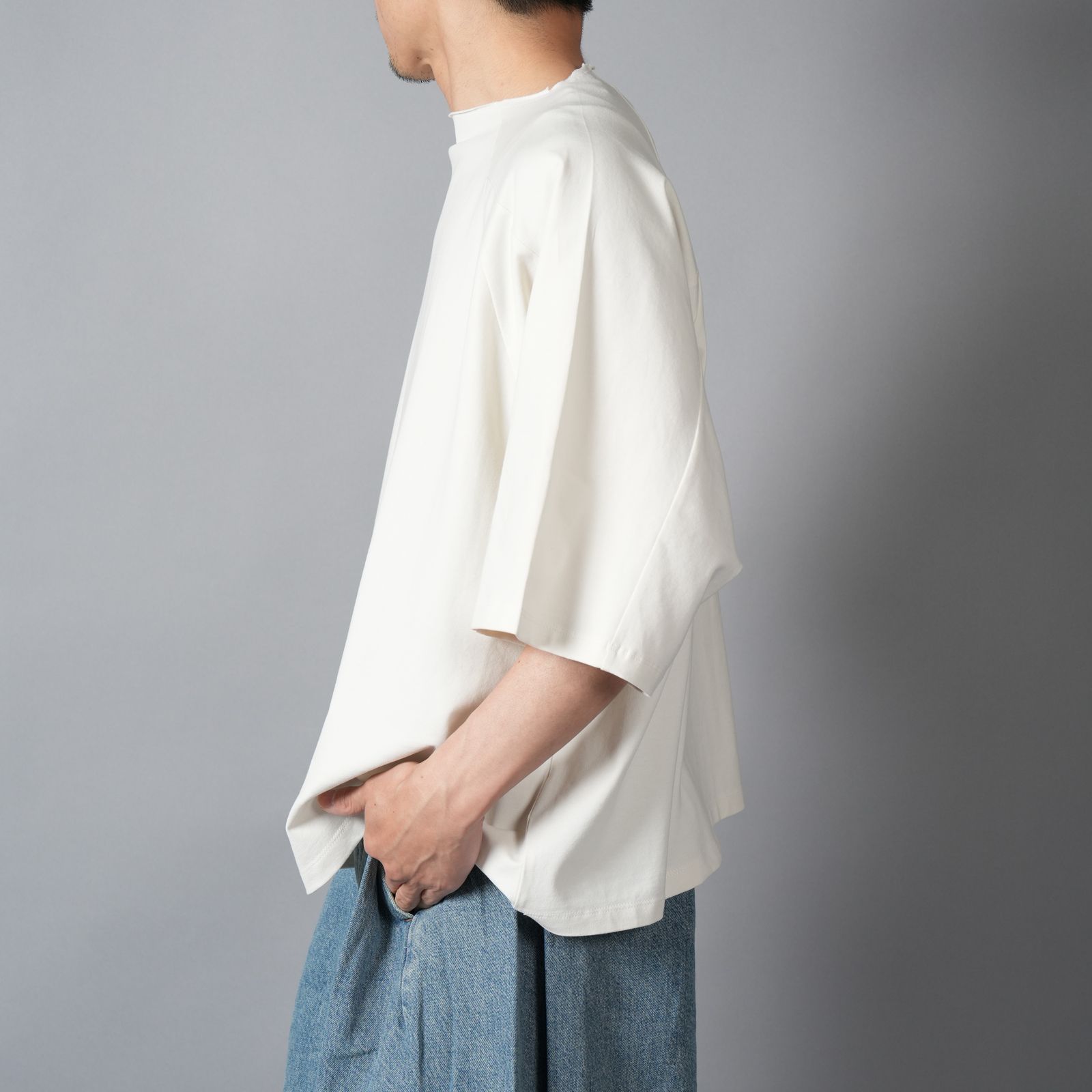 BOX CUT TEE / ボックスカットTシャツ (フラットホワイト)