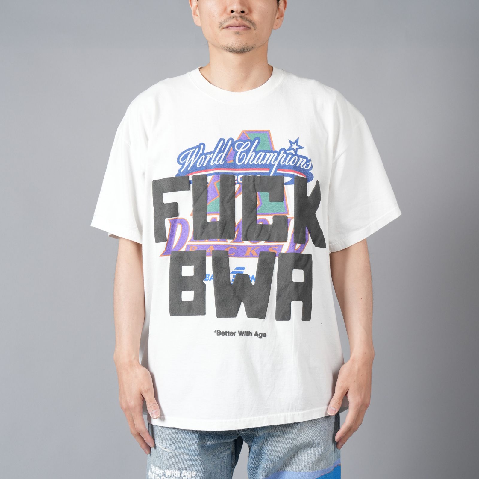 FUCK BWA Tee / ファック ベターウィズエイジ Tシャツ [XLサイズ] (ホワイト)