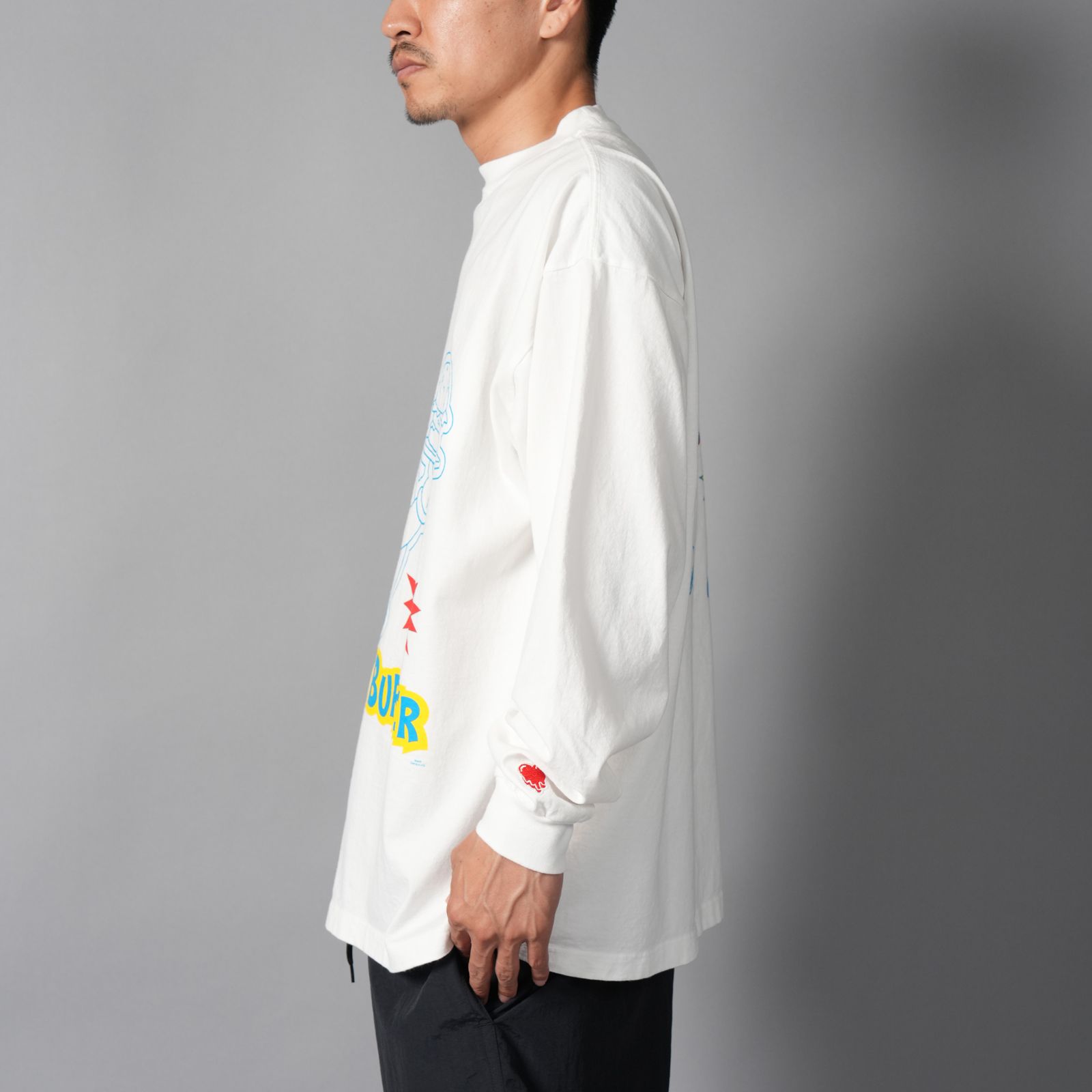 【コラボ】EU-MK8-0000-C028 / EU SP STICKER LS TEE / WHITE / ロンT・カットソー (ホワイト)