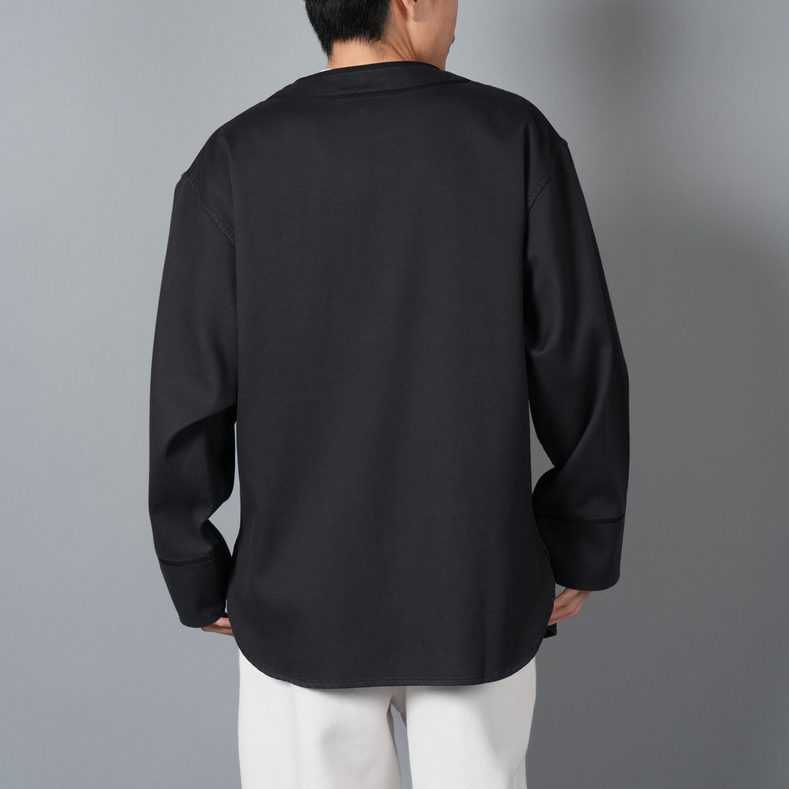 【ラスト1点】BASEBALL SHIRTS "C.R.E.A.M" (L/S) / ベースボールシャツ (ブラック)
