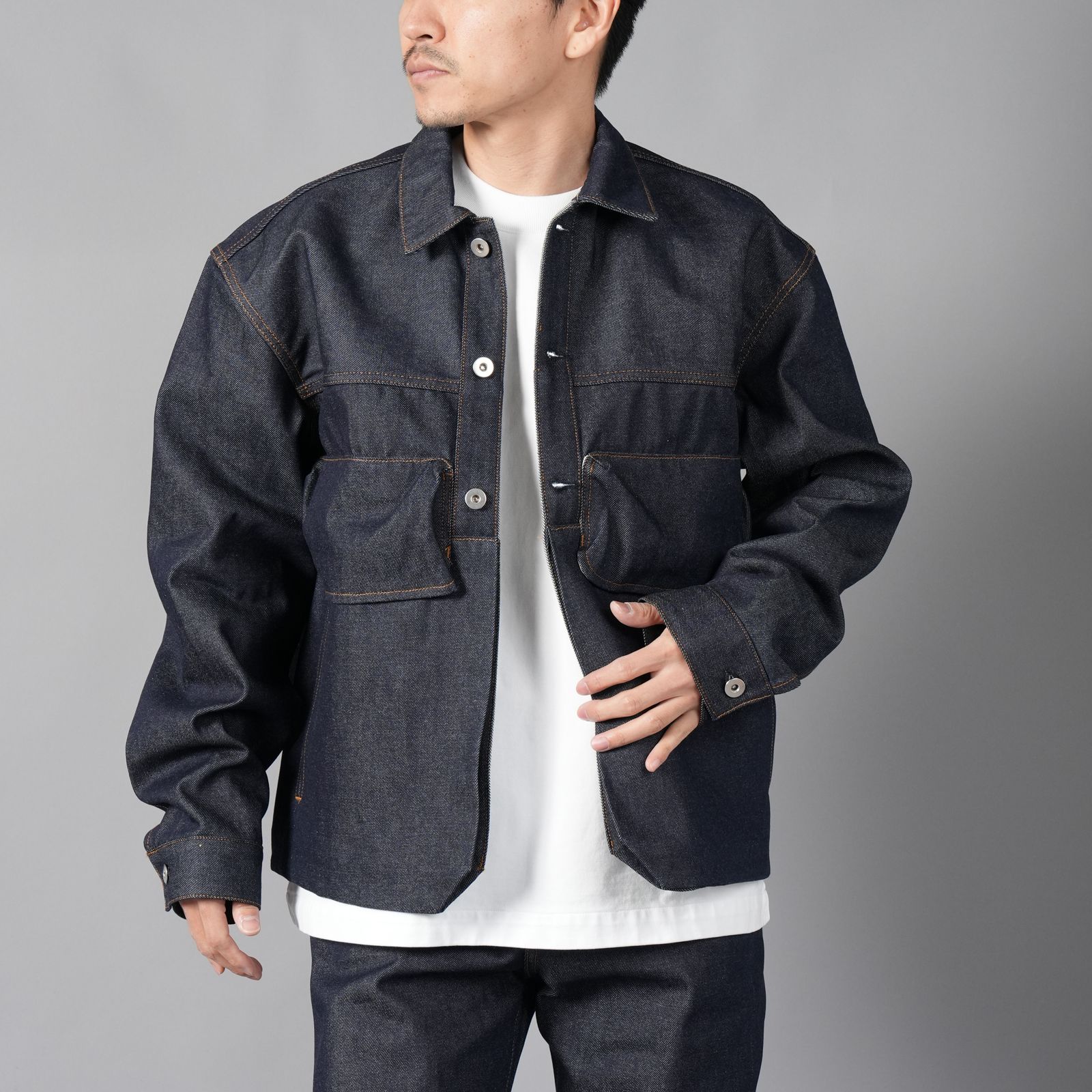 【ラスト1点】POCKET DENIM JACKET / ポケットデニムジャケット (インディゴ)