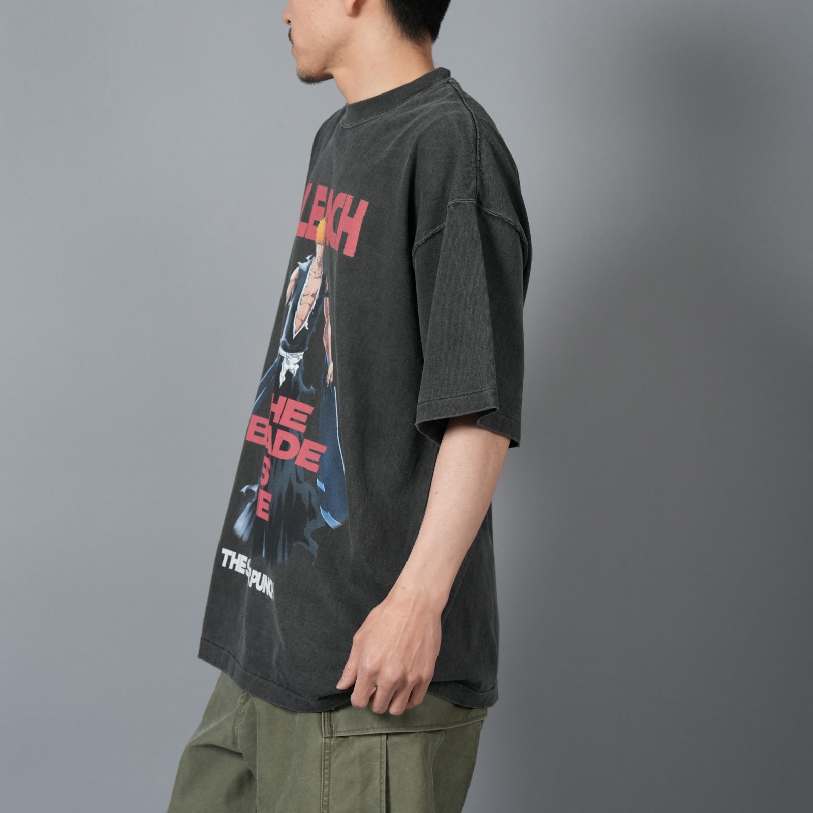 【ラスト1点】[BLEACH / ブリーチ]  TBLM24AM001 / S/S T-Shirt (ICHIGO) / Tシャツ (ブラック)