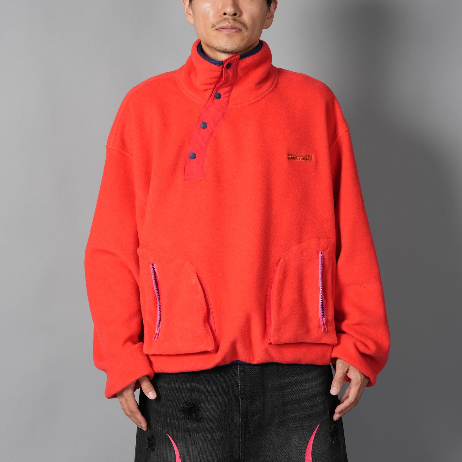 FLOWING FLEECE SWEAT / フローイング フリース スウェット  (レッド)