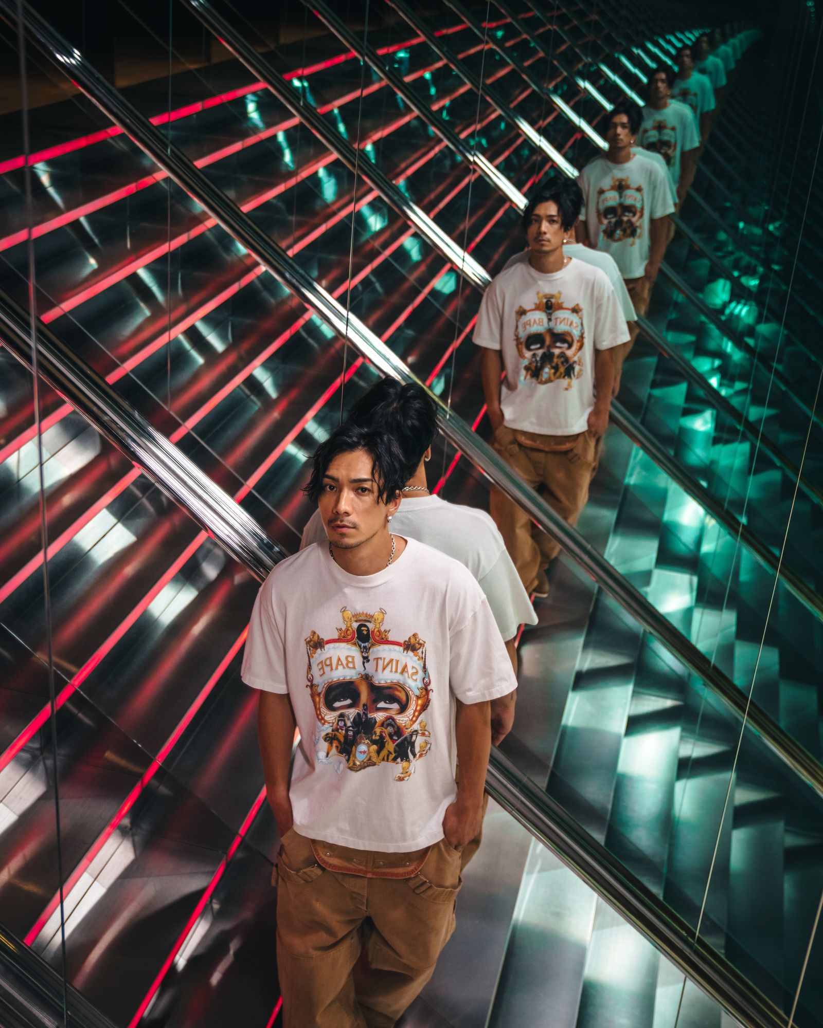 【残りわずか】【コラボ】SM-HR1-0000-C36 / BAPE_SS TEE / GENERATION/WHITE / Tシャツ (ホワイト)