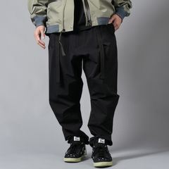 【ラスト1点】 P15-DS / schoeller Dryskin Drawcord Trouser / ドローコードトラウザー / パンツ [ワイドフィット] (ブラック)