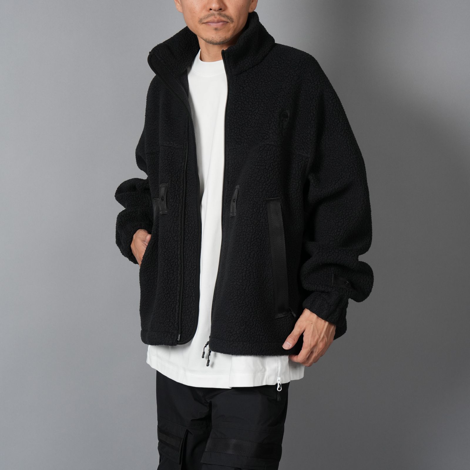 【限定】【D-VEC×ALMOSTBLACK】GORE-TEX 3L w/ POLARTEC DETACHABLE SHELL / マウンテンパーカ [防水・防風] (ブラック)
