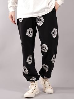 ラスト1点 / Cotton Wreath Pants  / コットン リース パンツ (ブラック)