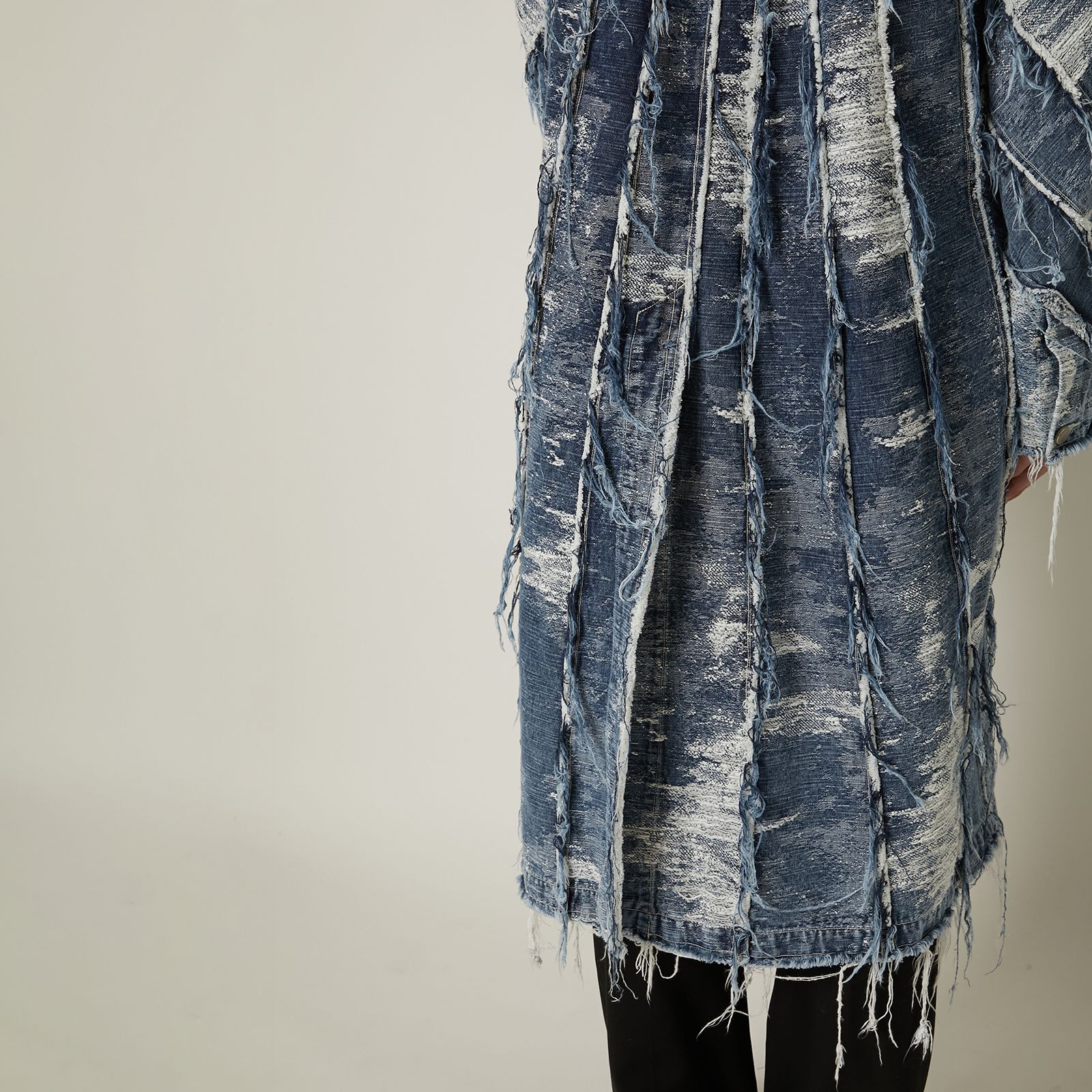 【ラスト1点】DENIM LONG COAT / デニムロングコート (インディゴケミカル)