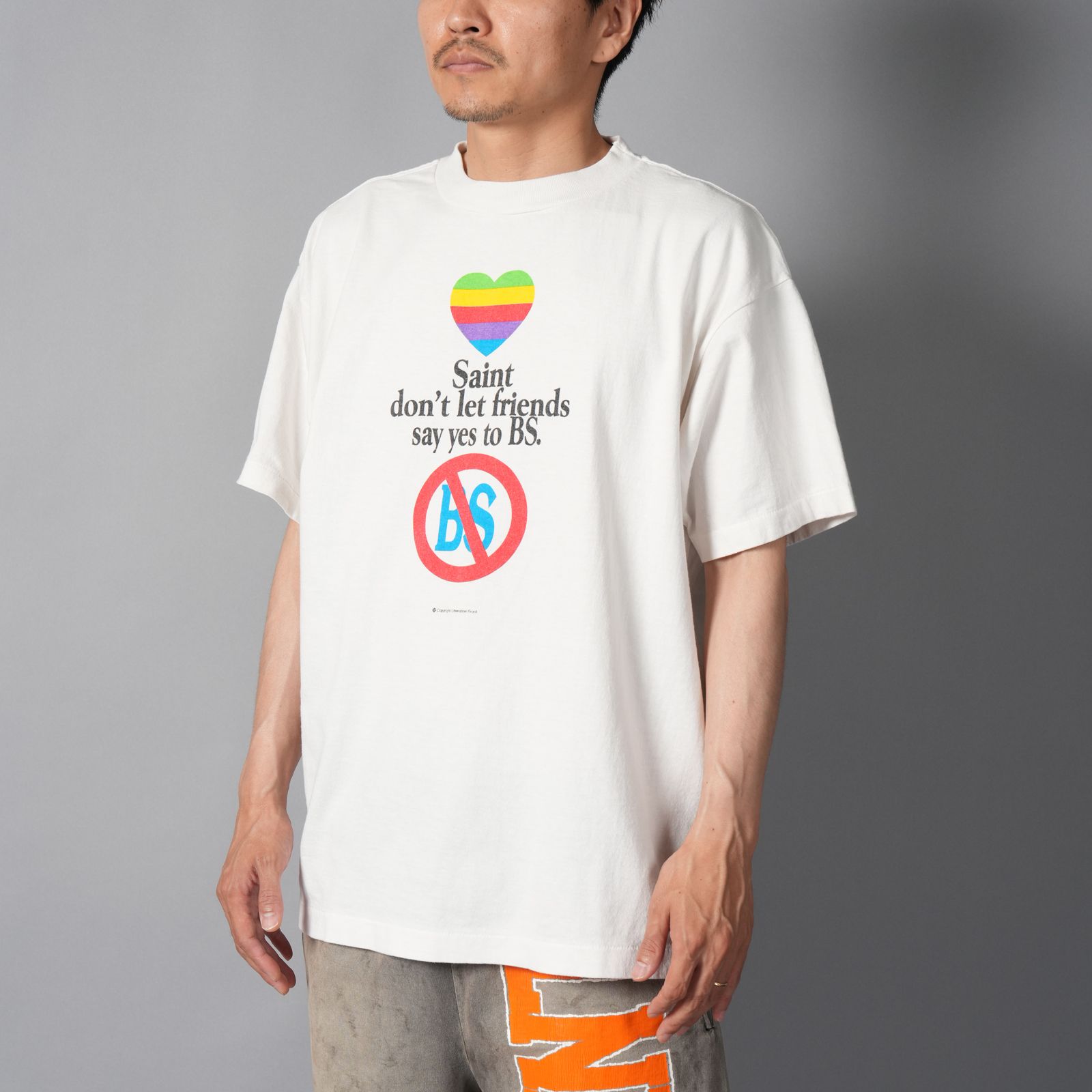 【ラスト1点】SM-MK1-0000-014 / SS T-SHIRT / don't / WHITE / Tシャツ  (ホワイト)