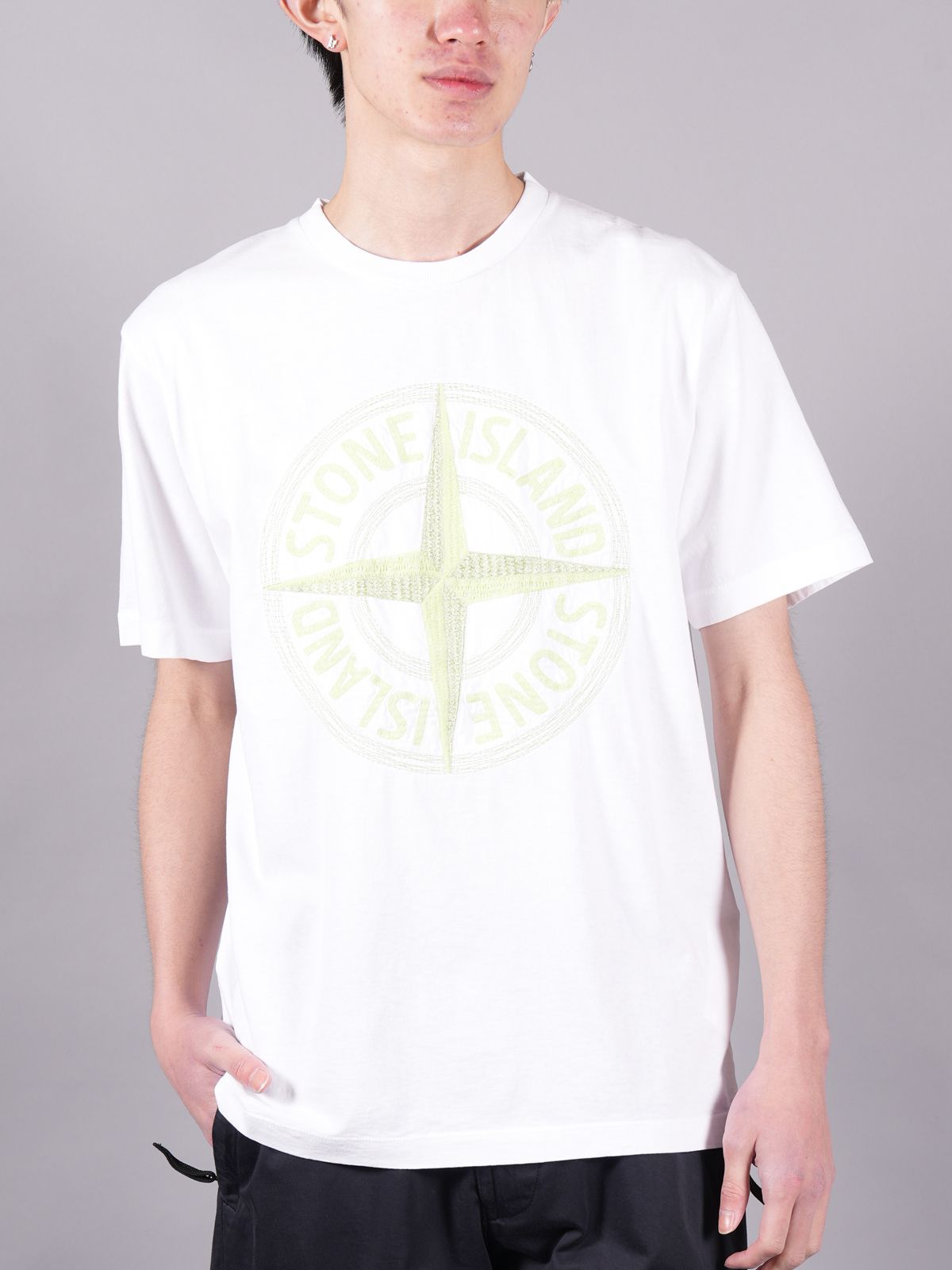 国内企業販売 8 STONE ISLAND アイスホワイト Tシャツ size M Tシャツ