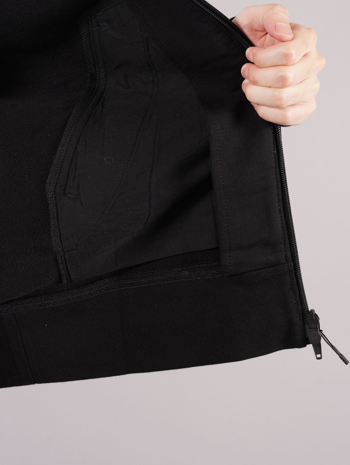 ラスト1点 / M CLASSIC TERRY UTILITY HOODIE  / メンズ クラシック テリー ユーティリティー フーディー (ブラック)