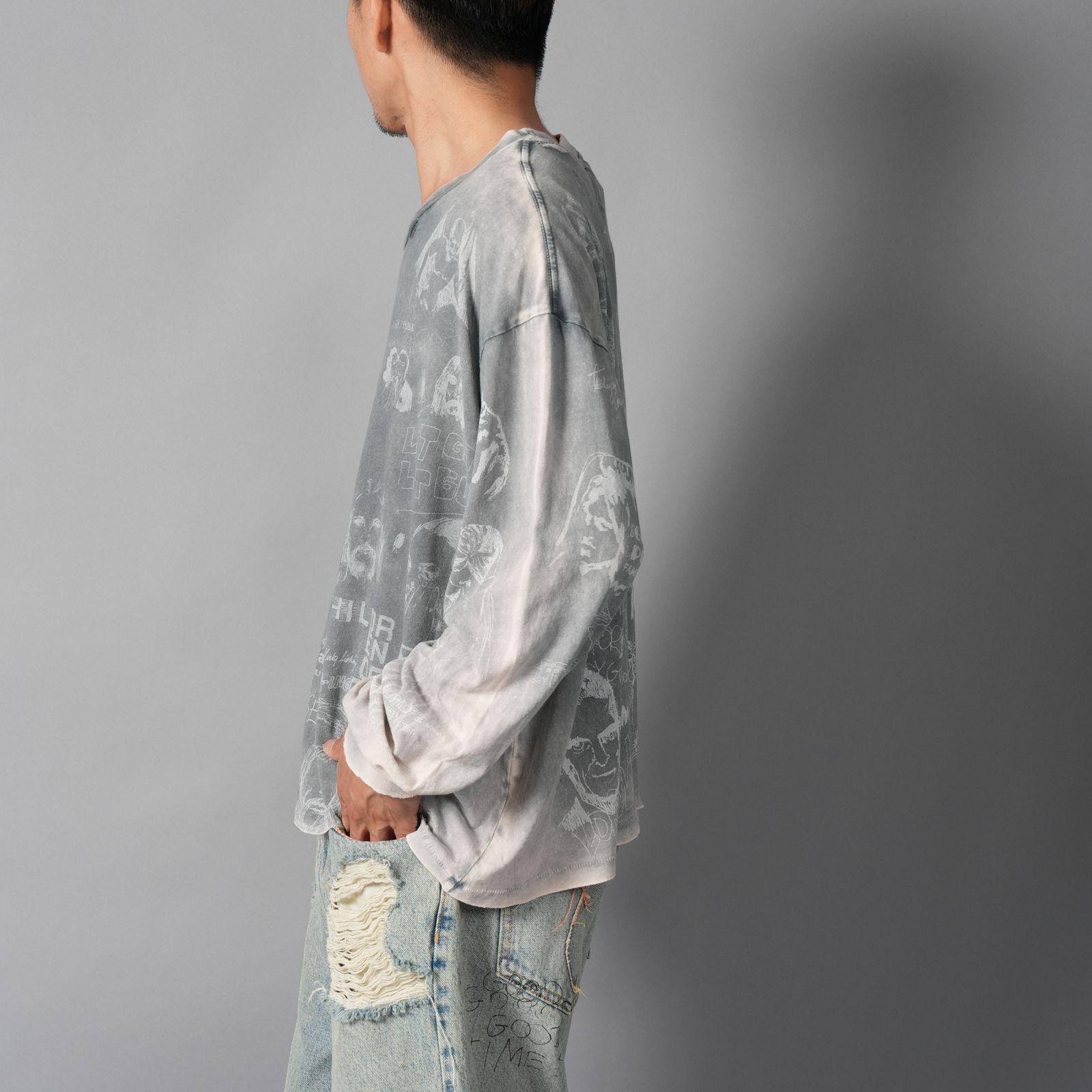 BETHLEHEM L/S TEE / ロンT・カットソー (ヴィンテージブラック)
