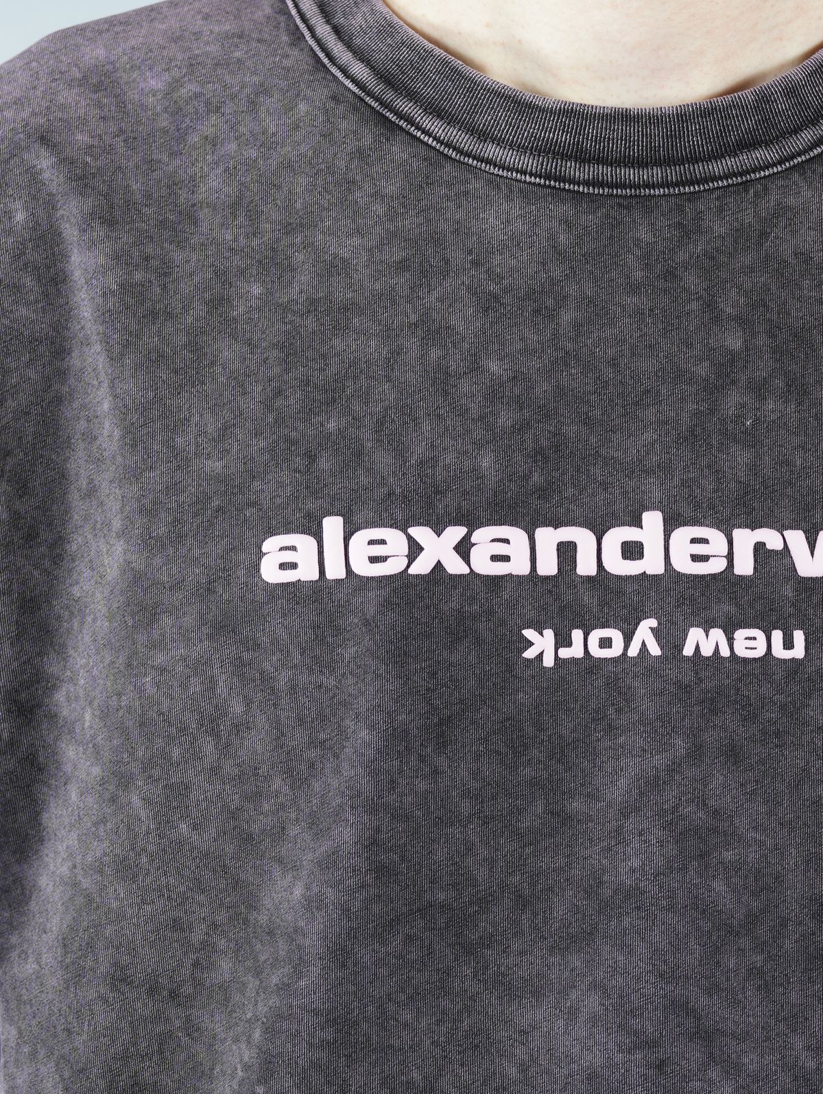 Alexander Wang - ラスト1点 / ACID WASHED CLASSIC SPORT SLEEVE TEE W / PUFF / アシッド  ウォッシュド クラシック スポーツ スリーブ Tシャツ (ピンク) | Confidence