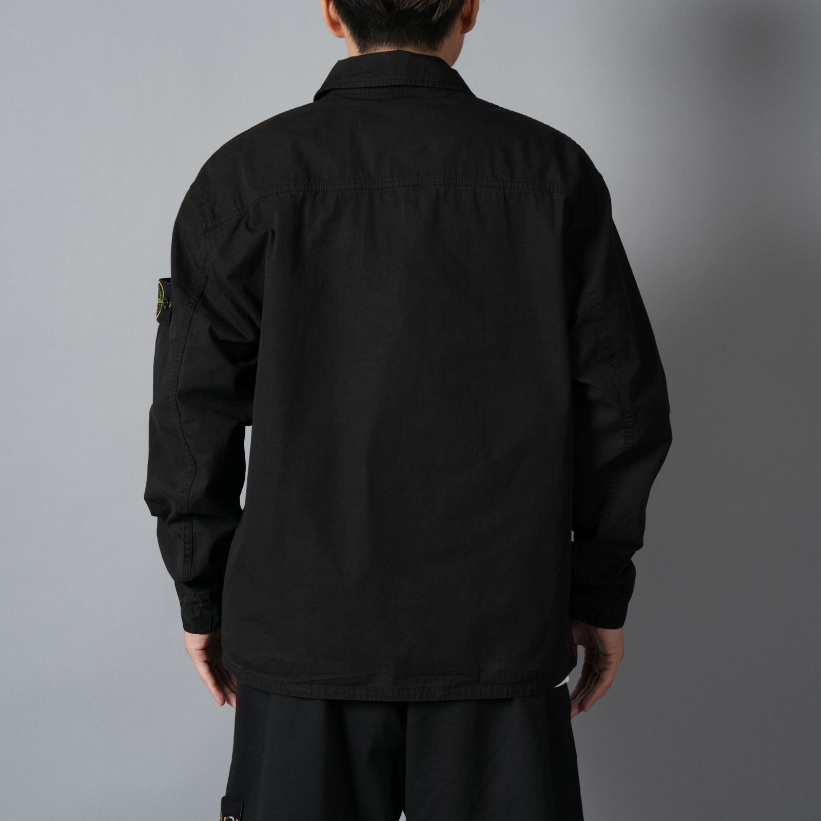 1200005 / MERCERISED ORGANIC COTTON RIPSTOP / オーバーシャツ(ブラック)