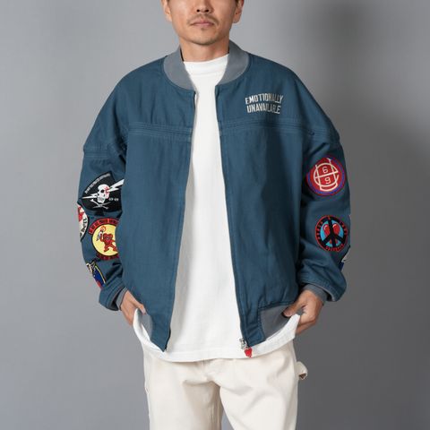 【ラスト1点】EU PATCH JACKET / パッチジャケット (ブルーグレー)
