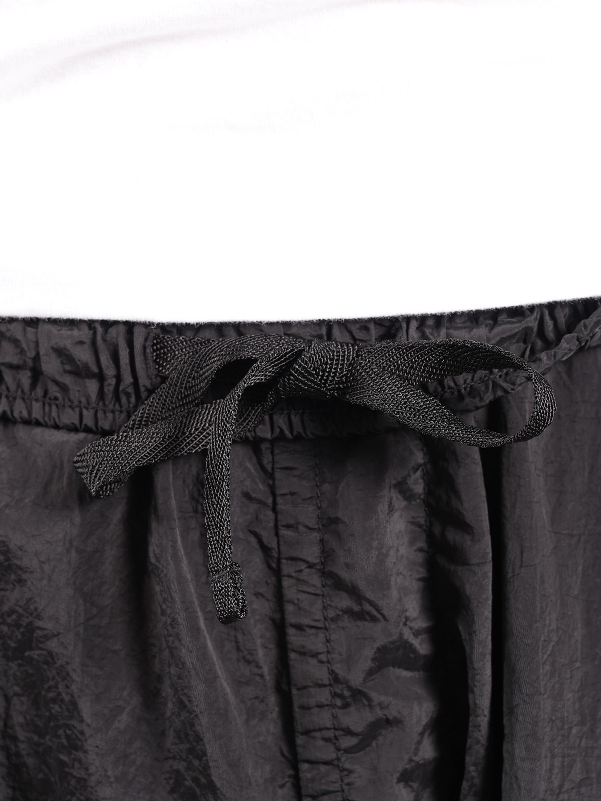 ラスト1点 / NYLON METAL IN ECONYL® REGENERATED NYLON_GARMENT DYED / ナイロンメタル イン エコナイロン ガーメントダイ パンツ (ブラック)