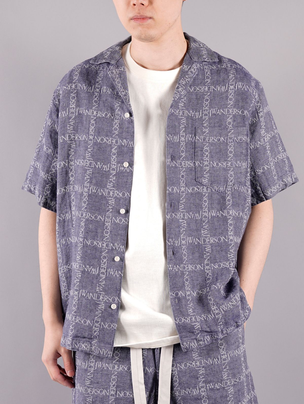 ラスト1点 / SHORT SLEEVE SHIRT / ショートスリーブシャツ (ネイビー)