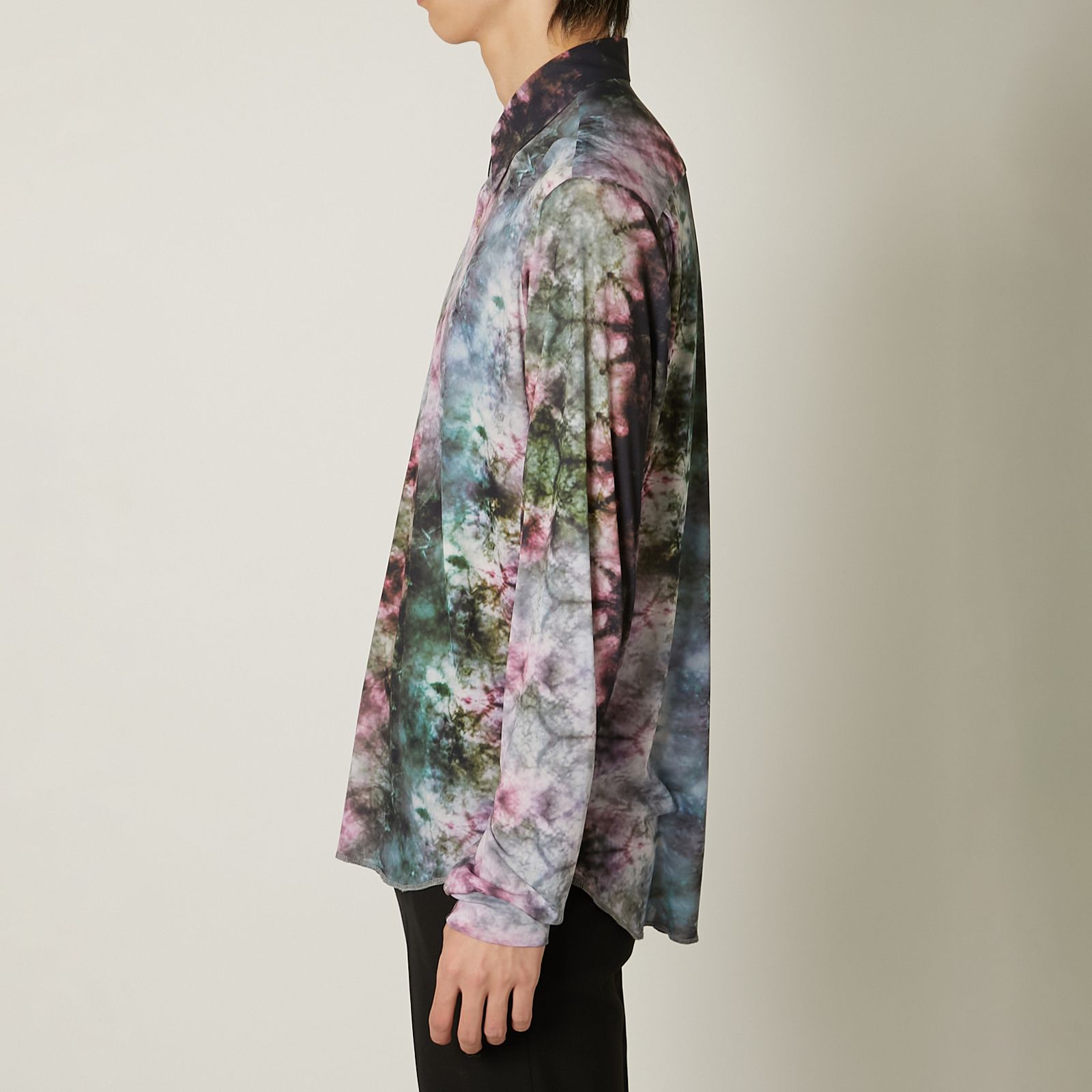 【ラスト1点】TIE DYE TULLE SHIRTS / タイダイ チュールシャツ (ピンク)