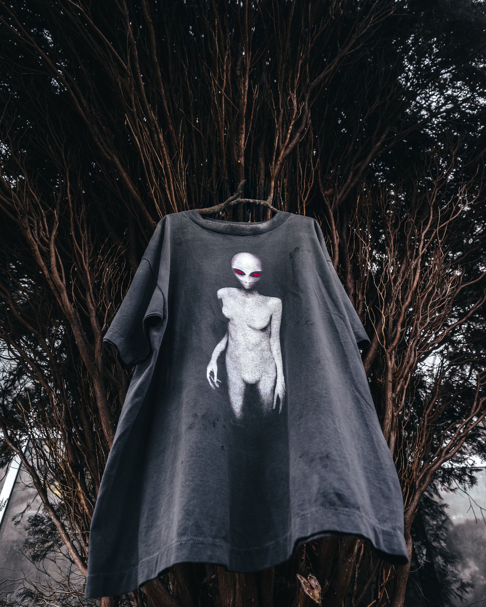 すぐにお届け セント マイケル エイリアン Tシャツ ブラック SAINT M×××××× - 【残りわずか】SM-HR8-0000-005 / SS TEE