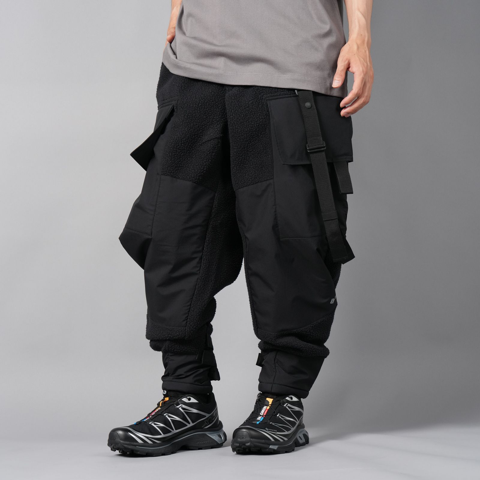 【ラスト1点】【限定】WINDSTOPPER BY GORE-TEX LABS 3L x POLARTEC  COAST GUARD TROUSERS / ゴアテックス ラボ スリーレイヤー / ナイロンパンツ [防水・防風] (ブラック)