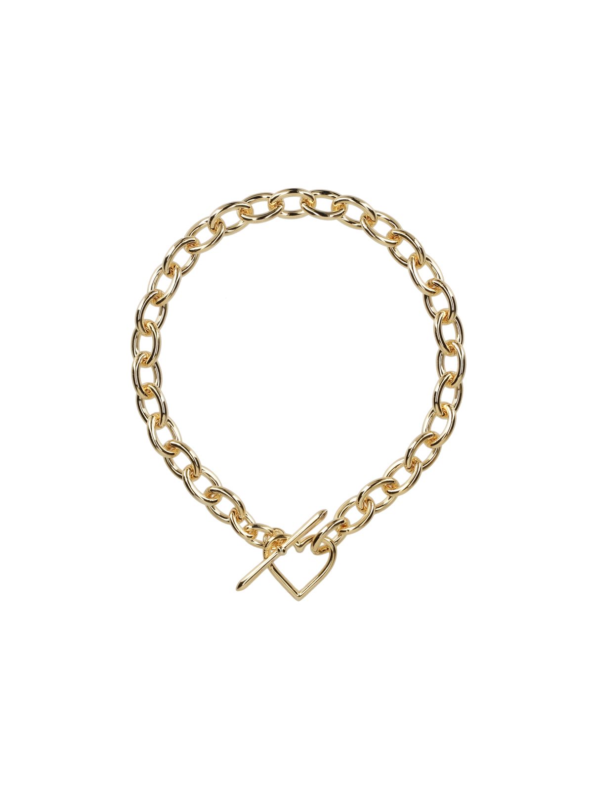 【ラスト1点】Heart Necklace (Large Link) / ネックレス (ゴールド)