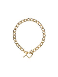 【ラスト1点】Heart Necklace (Large Link) / ネックレス (ゴールド)