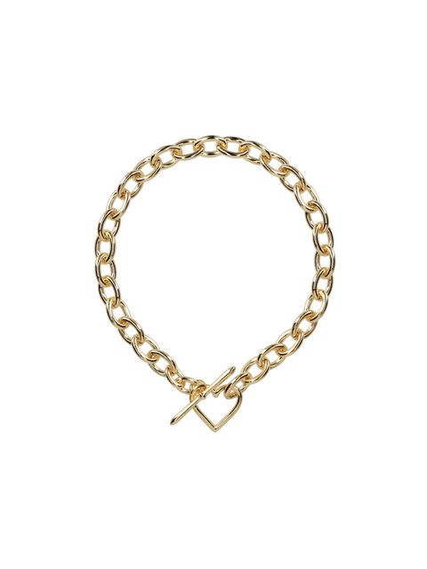 【ラスト1点】Heart Necklace (Large Link) / ネックレス (ゴールド) S1.5-1105L BASICKS