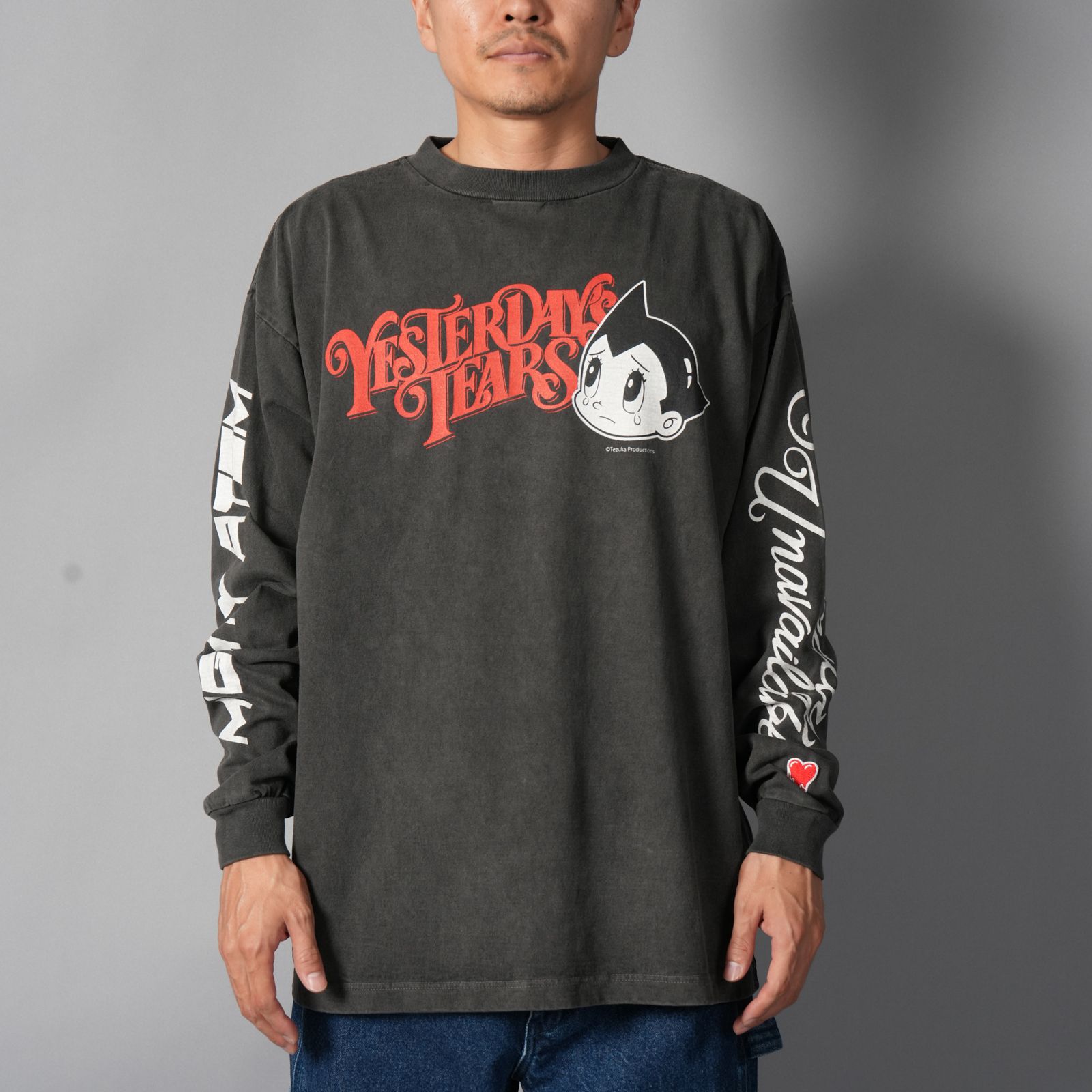 【コラボ】EU-MK1-0000-C09 / EU AB FAVE LS TEE  / BLACK / ロンT・カットソー (ブラック)