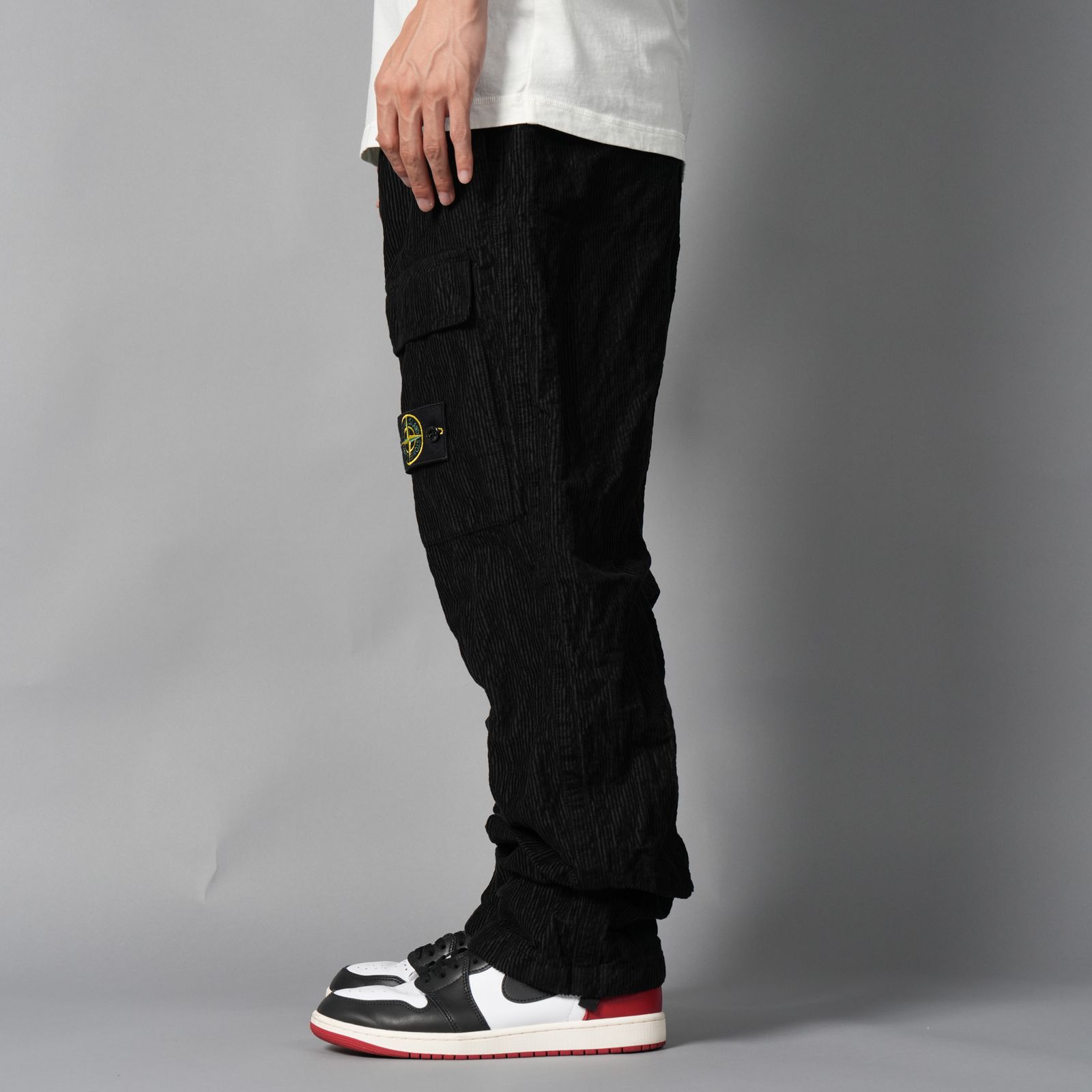 3100025 / WRINKLED CORDUROY 500-TC / コーデュロイパンツ [ルーズフィット](ブラック)