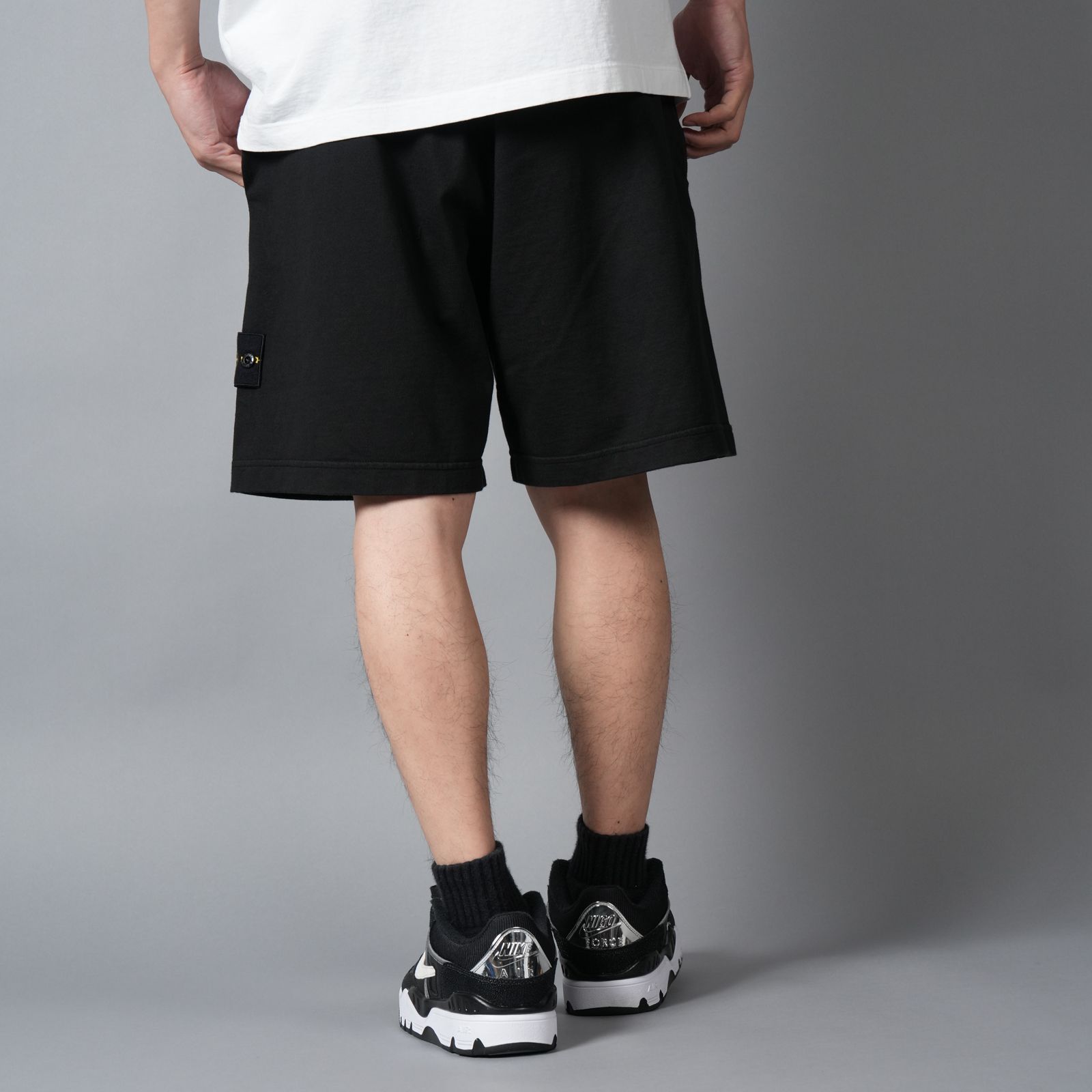 6200009 / BRUSHED ORGANIC COTTON FLEECE / スウェットショーツ(ブラック)