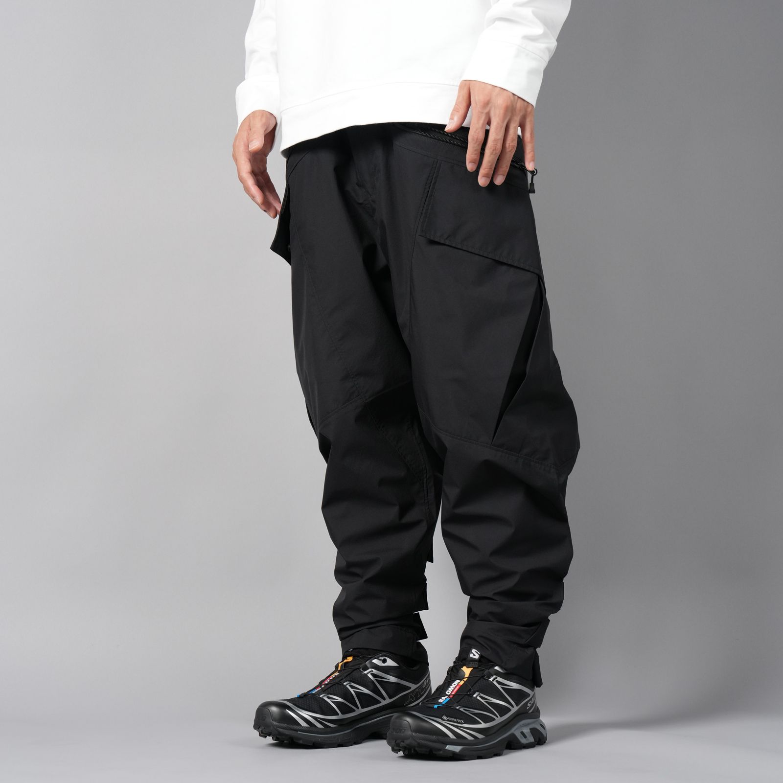 【ラスト1点】【限定】WINDSTOPPER BY GORE-TEX LABS 3L COAST GUARD TROUSERS / ゴアテックス ラボ スリーレイヤー / ナイロンパンツ [防水・防風] (ブラック)