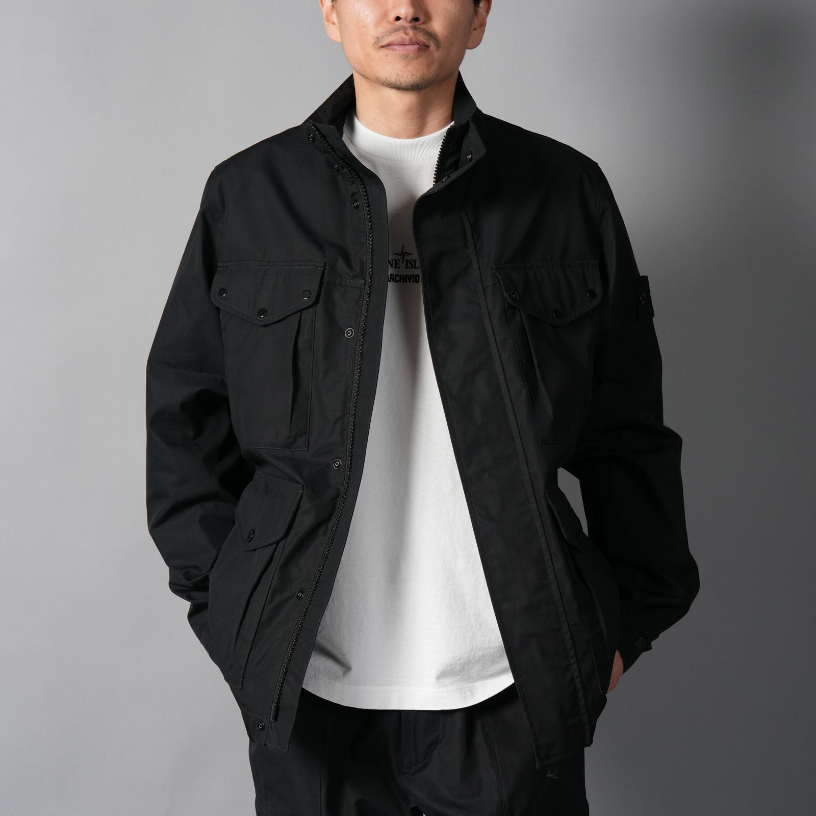 4100035 / ALL-WEATHER COTTON CANVAS_S.I. GHOST / フィールドジャケット (ブラック)
