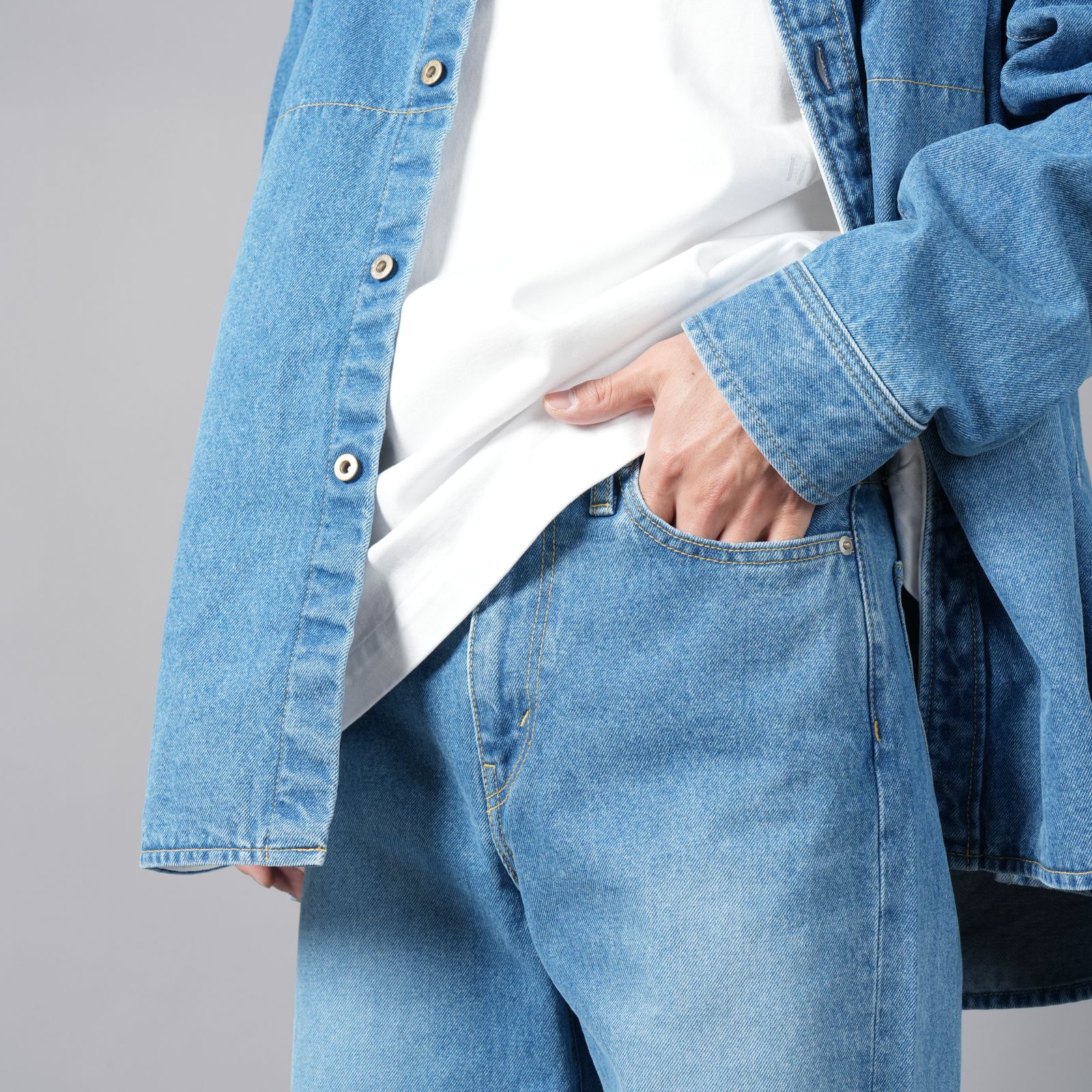 【ラスト1点】BETA 5 POCKET PANTS / ベータ 5ポケット パンツ (ウォッシュドブルー)