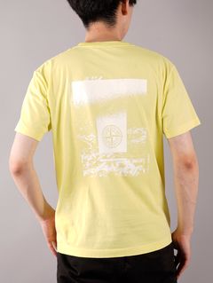 プリント Tシャツ / イエロー [2NS84]